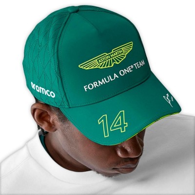 Fernando Alonso Aston Martin F1-Kappe Fernando Alonso Aston Martin F1-Kappe