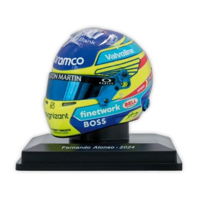 Minihelm 1:5 Fernando Alonso 'Aston Martin 2024' Minihelm 1:5 Fernando Alonso 'Aston Martin 2024'