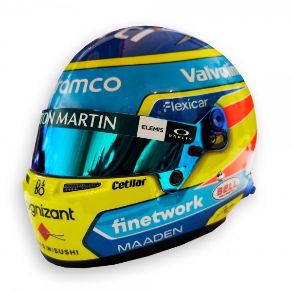 Mini Capacete 1:2 Fernando Alonso 'Aston Martin 2025'