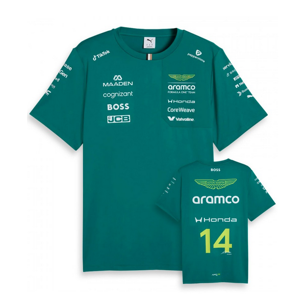 Camiseta Infantil Oficial Fernando Alonso Aston Martin F1 2026